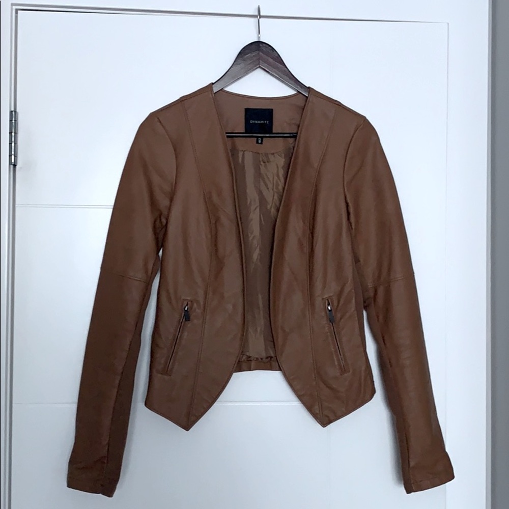 Dynamite caramel/cognac jacket